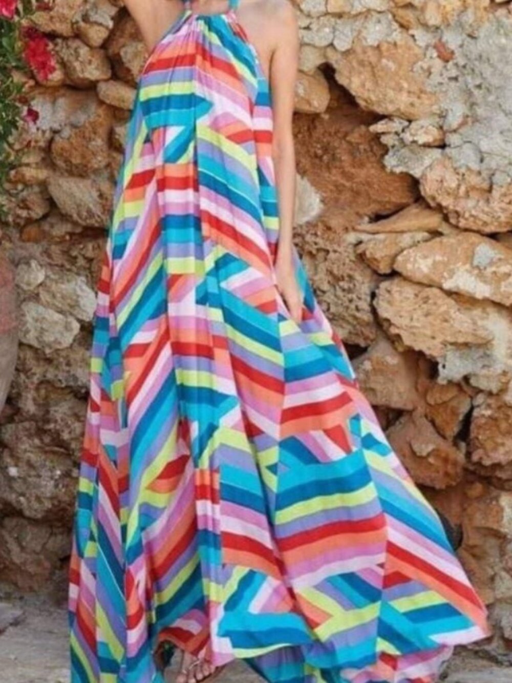 Elan Rhiannon Dress – Maxi Print